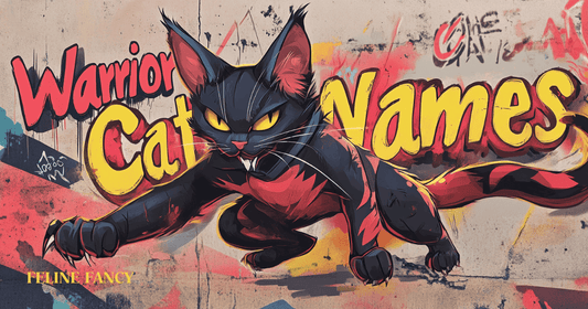 urban graffiti-style artwork of a cartoon warrior cat posed mid-leap with claws out, surrounded by spray-paint textures, layered stencils, and scratch marks on a cracked wall backdrop.