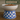 White bowl with blue checkered base filled with pet food, brand 'Lazy Day' visible