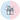 Illustration of a cat peeking out from a gift box on a two-tone blue and pink background with dots.