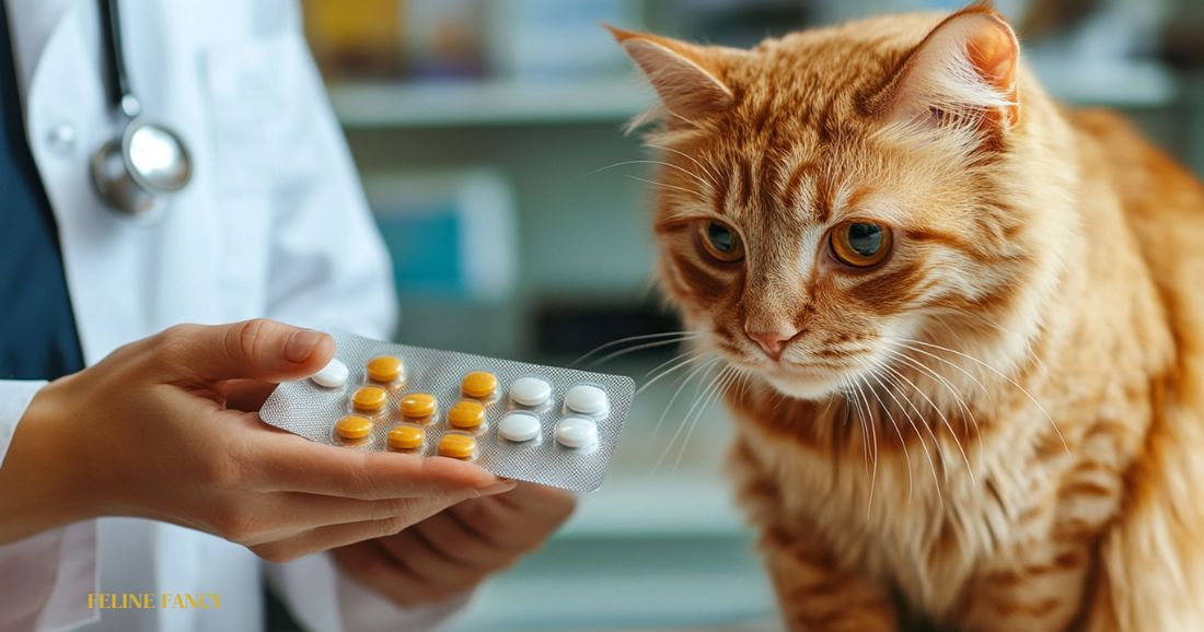 Antibiotics for Cats with Feline Fancy logo.