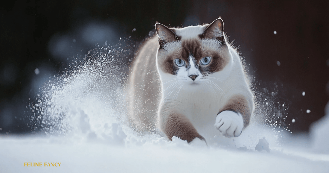 Snowshoe Cat with Feline Fancy Logo