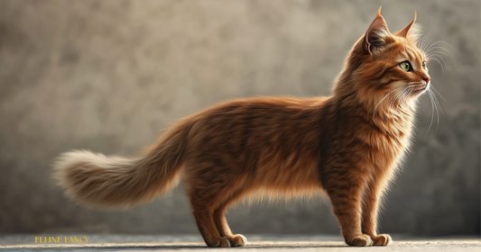 Somali Cat with Feline Fancy Logo.