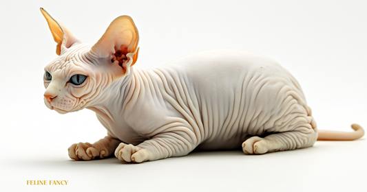 Sphynx Cat with Feline Fancy Logo