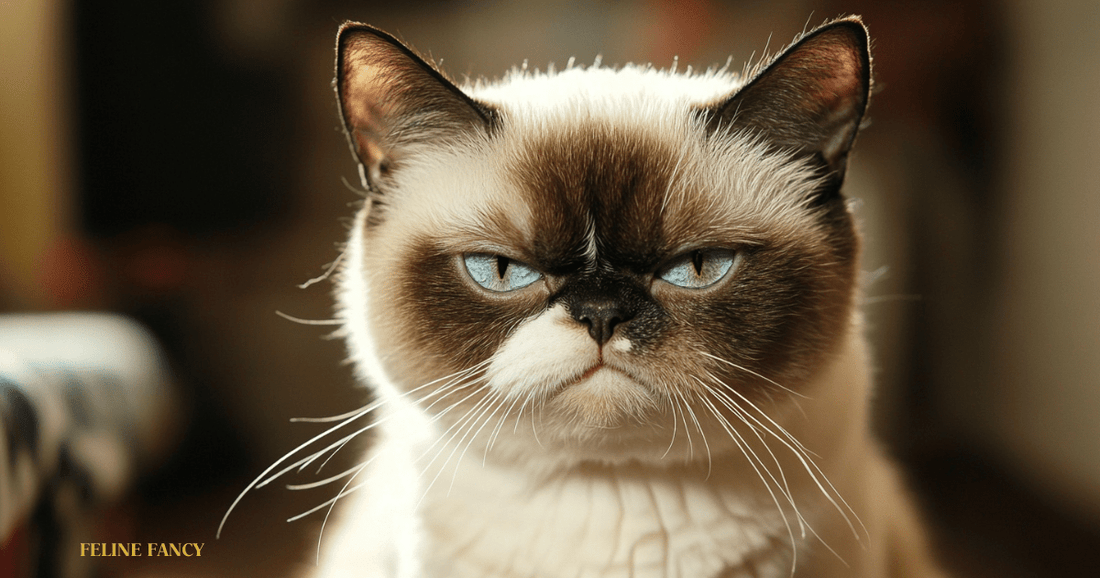 Grumpy Cat with Feline Fancy Logo