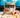 A humorous image of a cat wearing 3D glasses in front of a TV with popcorn in front.