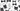 An artistic flat lay of cat accessories like bowties, collars, and name tags on a monochrome background