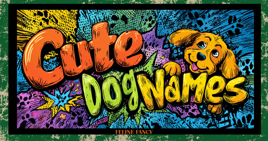 A vibrant pop-art inspired graphic featuring cartoon style dogs.