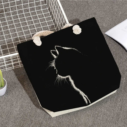Handmade Cat Print Bag