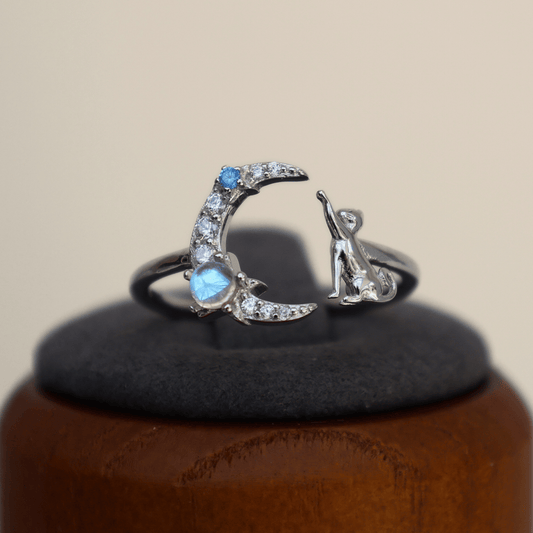 Moon Light Cat Ring