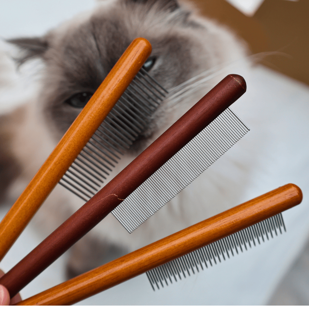 Wooden Cat Comb