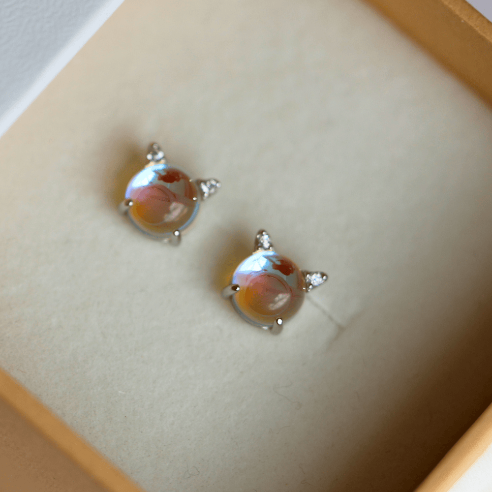 Cats Eye Cat Earrings