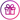  rich pink and purple palette, simple line art of a gift box with ribbon bow, subtle cat-inspired accent such as paw print or whiskers
