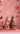 Two cats with Valentine's Day decorations on a pink background