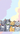 Whimsical pastel banner, row of kittens each with a different colorful collar and shiny name tag
