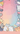 Colorful wallpaper with cartoon cats, notebooks, and stationery items on a gradient background.
