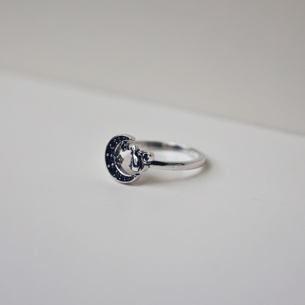 Midnight Cat Ring