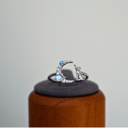 Moon Light Cat Ring