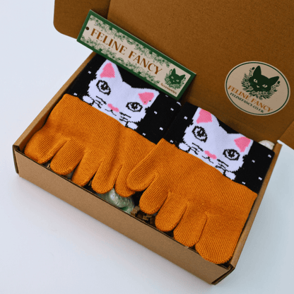 White Cat Socks