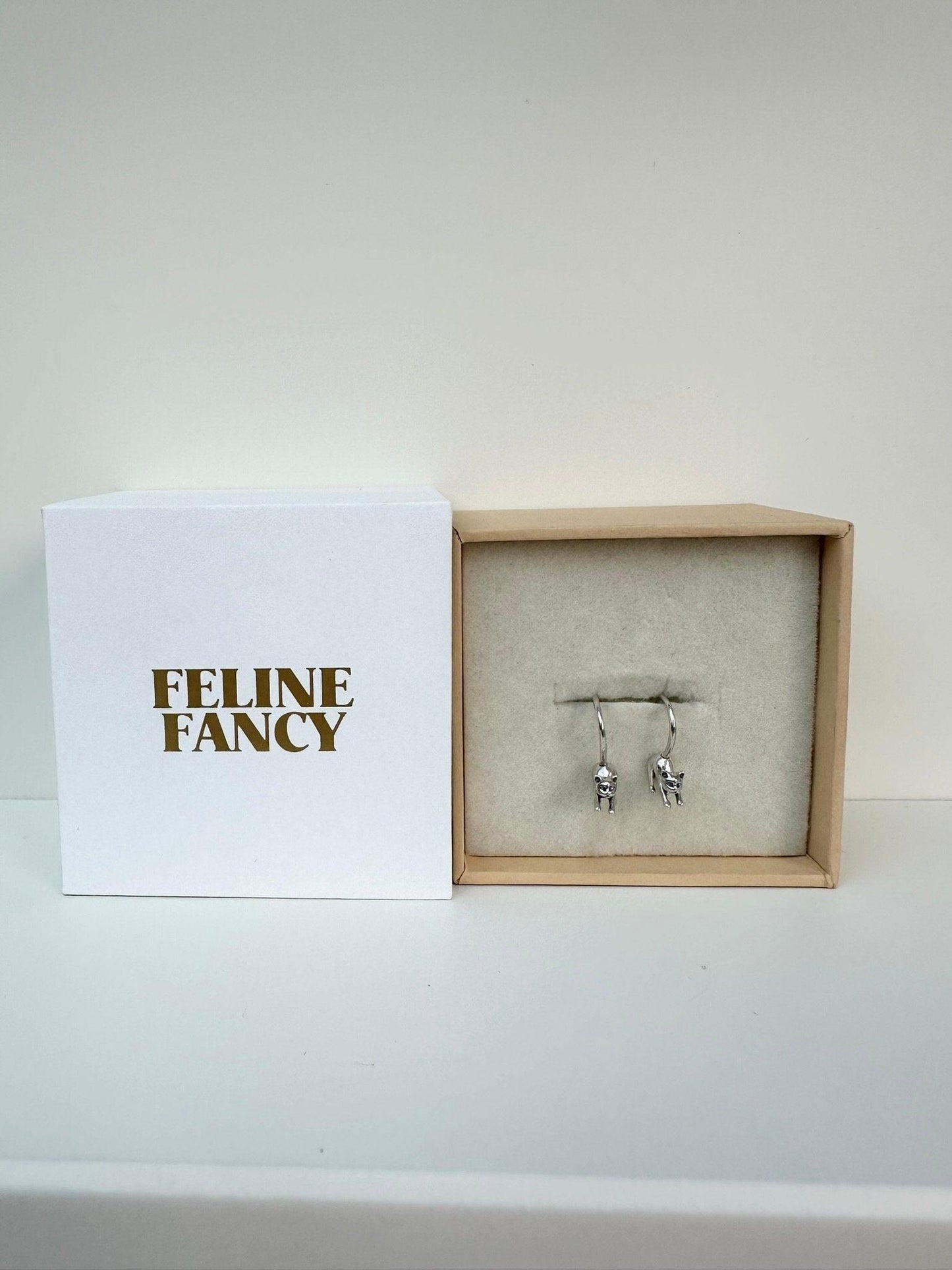 Audrey Cat Earrings - Feline Fancy