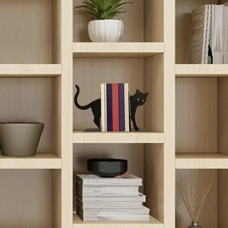 Black Cat Bookends - Feline Fancy