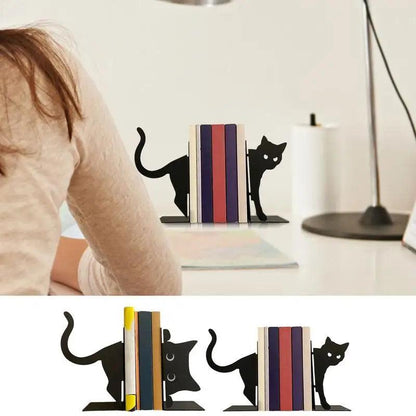 Black Cat Bookends - Feline Fancy