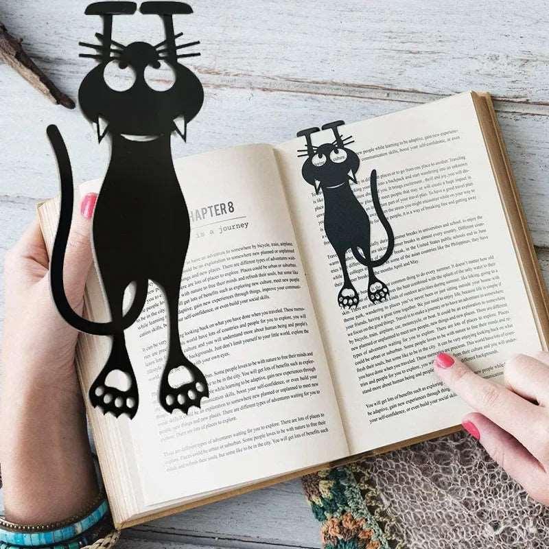 Black Cat Book Mark in Book