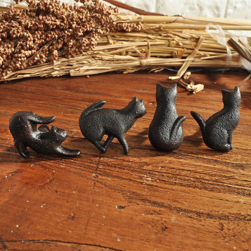 Black Cat Door Knobs - Feline Fancy