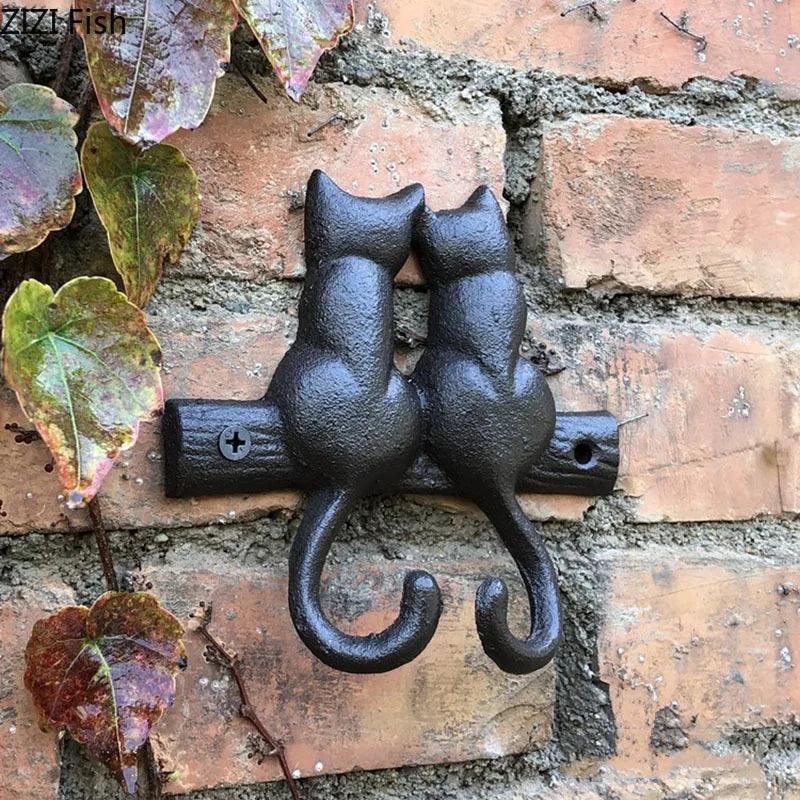 Black Cat Garden Hooks - Feline Fancy