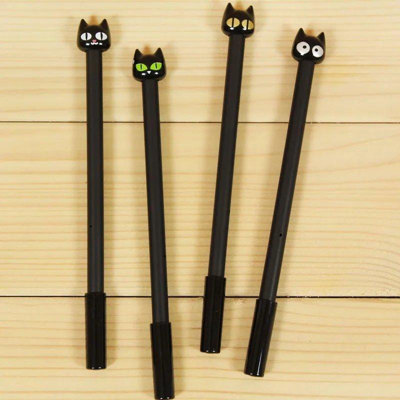 Black Cat Gel Pen - Feline Fancy