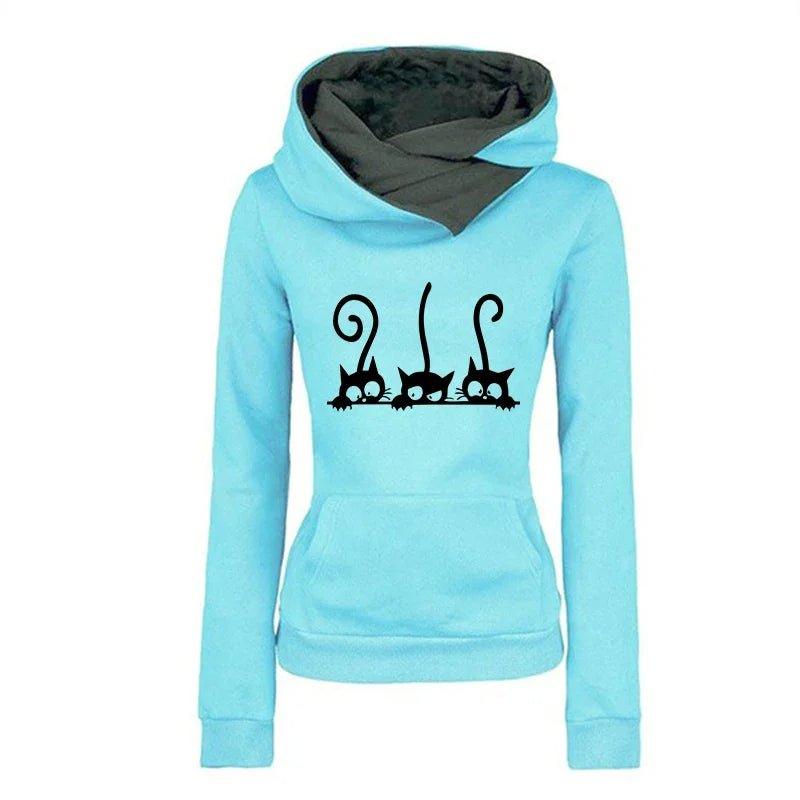 Black Cat Hoodie - Feline Fancy