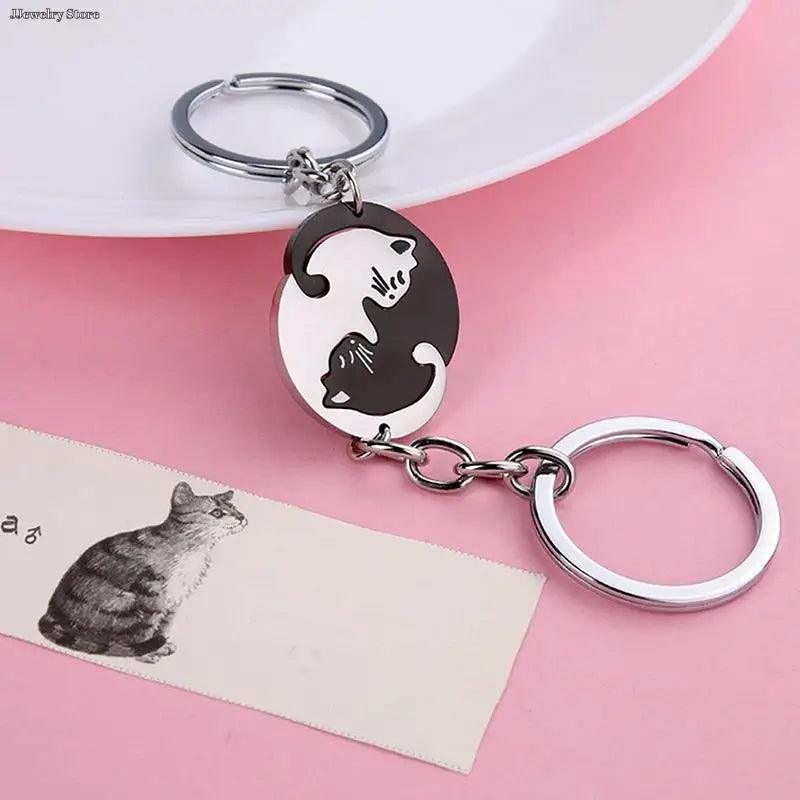 Black Cat Keyring - Feline Fancy