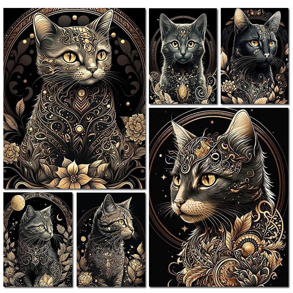 Black Cat Mosaic Kit - Feline Fancy