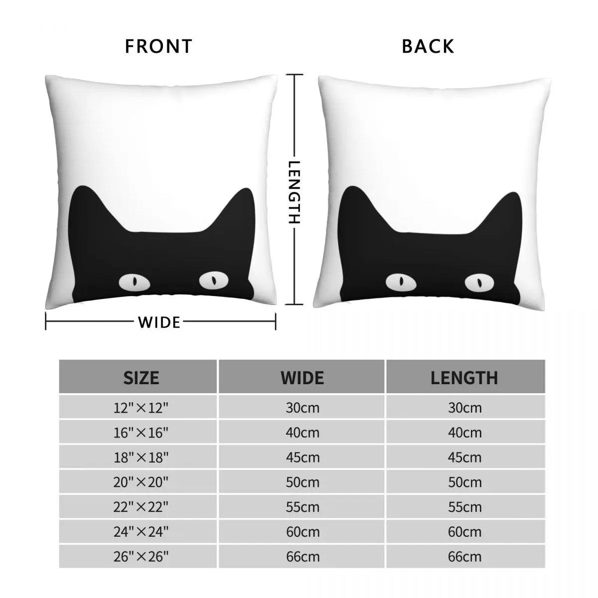 Black Cat Pillowcase - Feline Fancy