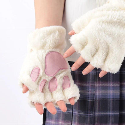 Black Cat Warm Gloves - Feline Fancy