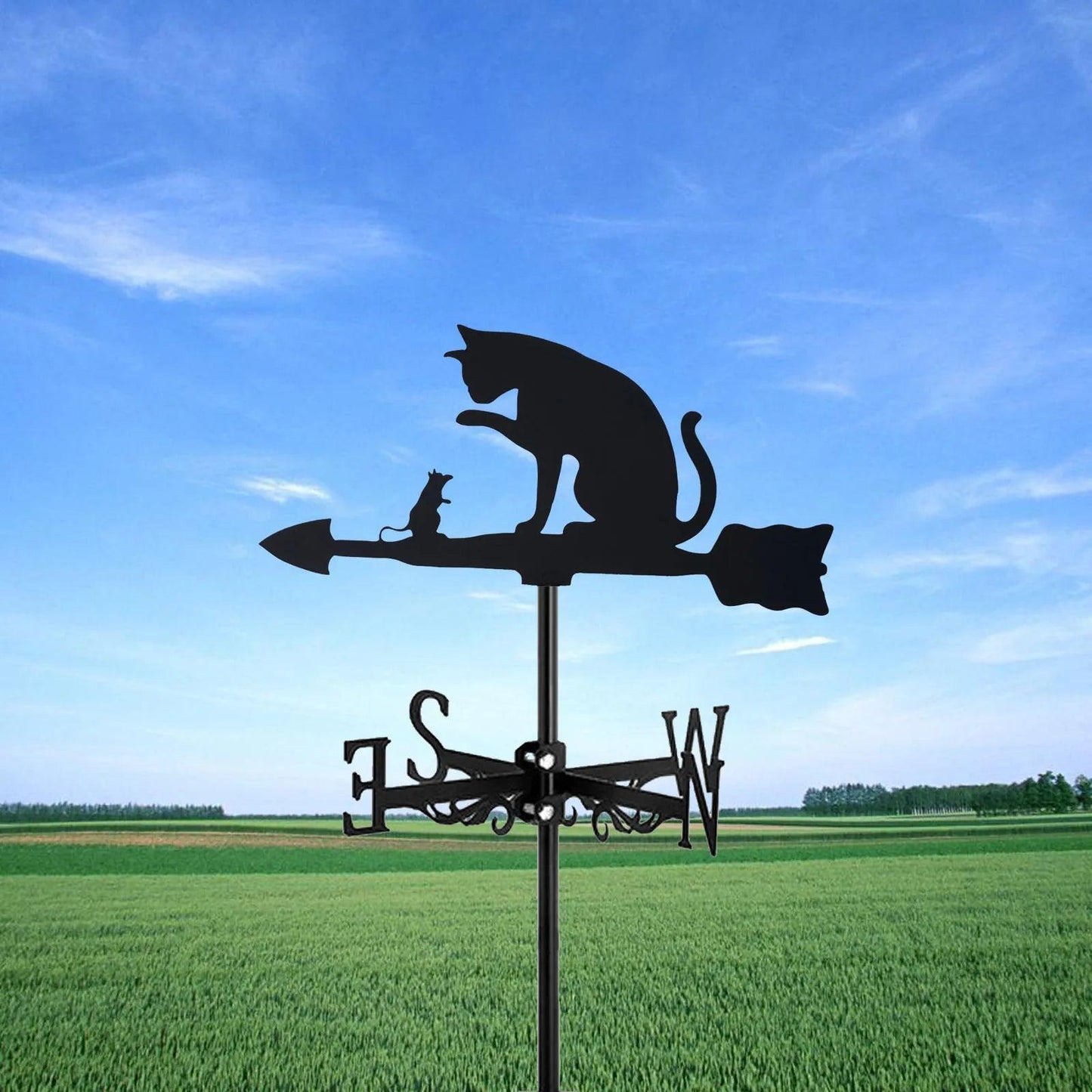 Black Cat Weathervane - Feline Fancy