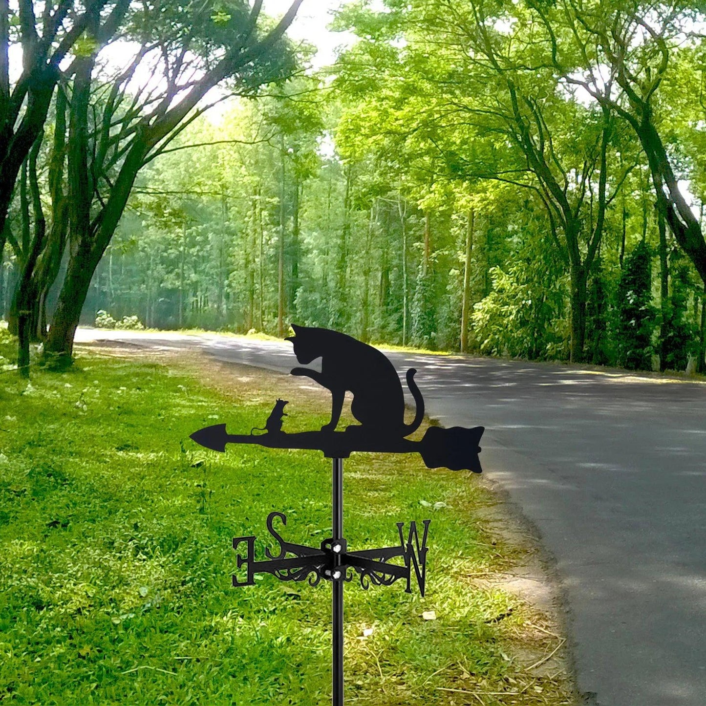 Black Cat Weathervane - Feline Fancy