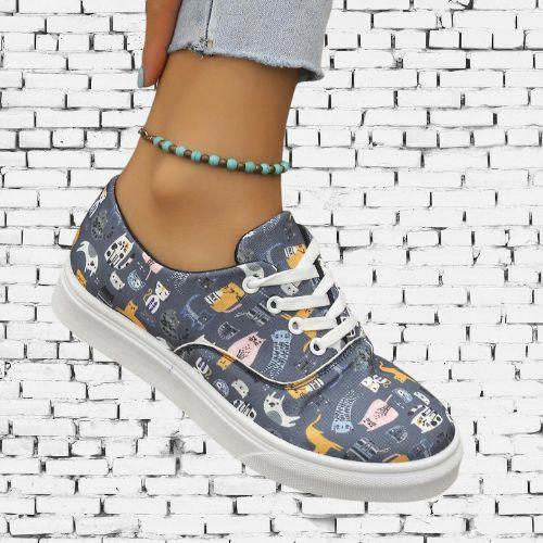 Cartoon Cat Shoes - Feline Fancy