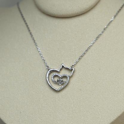 Cupid Cat Necklace - Feline Fancy