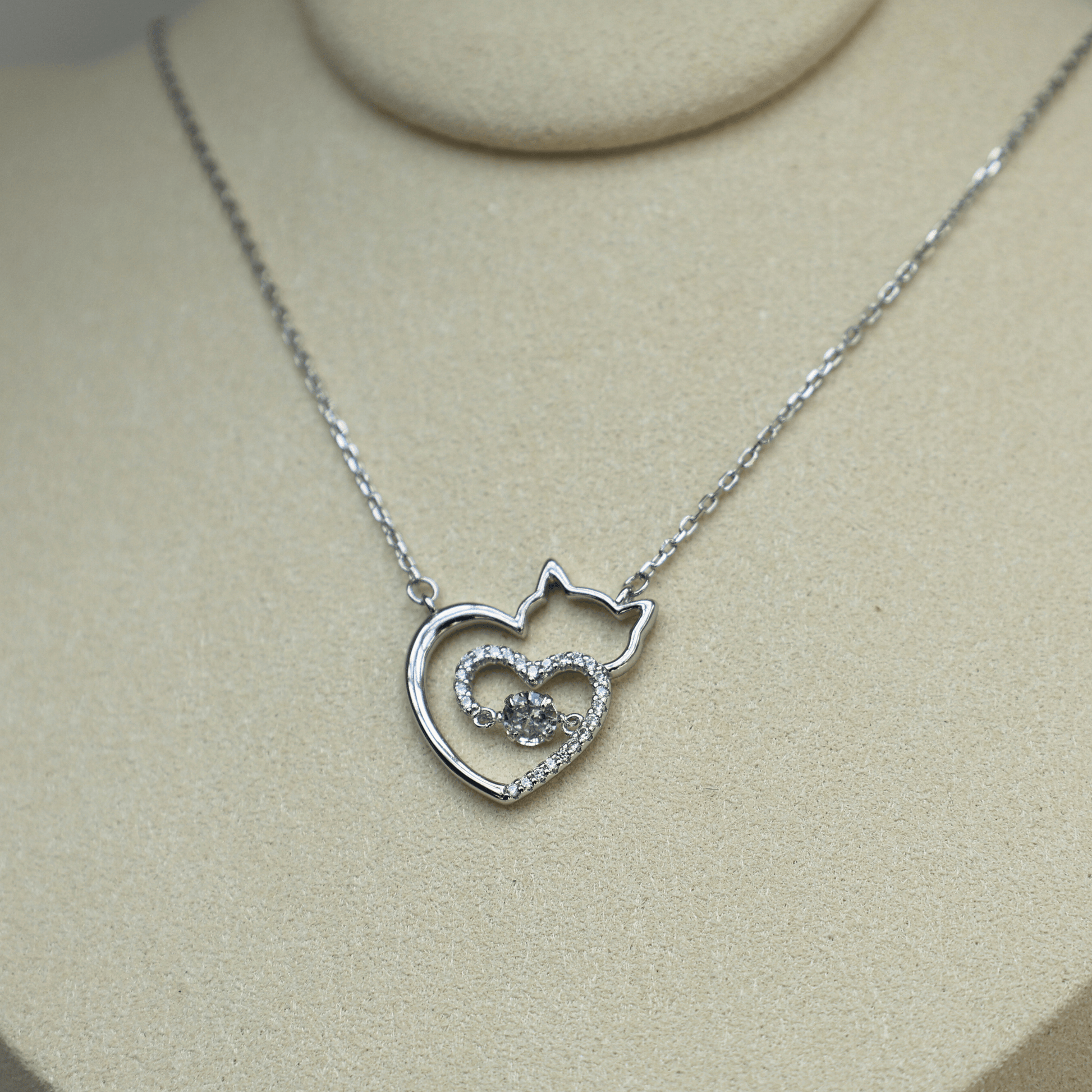 Cupid Cat Necklace - Feline Fancy