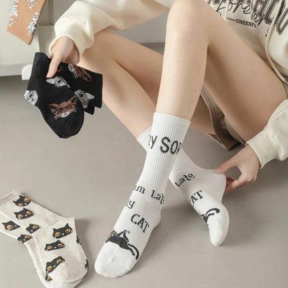 Cute Cat Socks - Feline Fancy