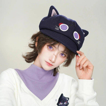 Crafted with high-quality materials, the Cat Beret Cap keeps you warm while showcasing your love for cats