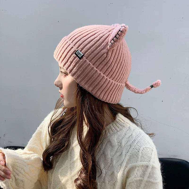 The Cat Ears Hat combines warmth with a cute cat-inspired design, making it ideal for chilly days