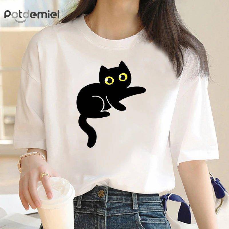 The Black Cat T-Shirt combines comfort and style, with soft, breathable fabric to keep you comfortable all day long