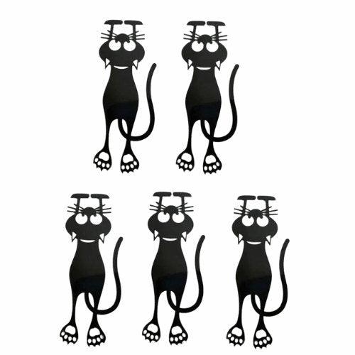 Show off your love for cats with this unique and functional Black Cat Bookmark