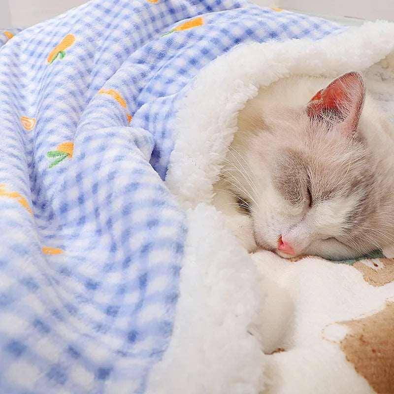 Add a fun, feline-inspired touch to your living space with the cozy and stylish Cat Print Blanket