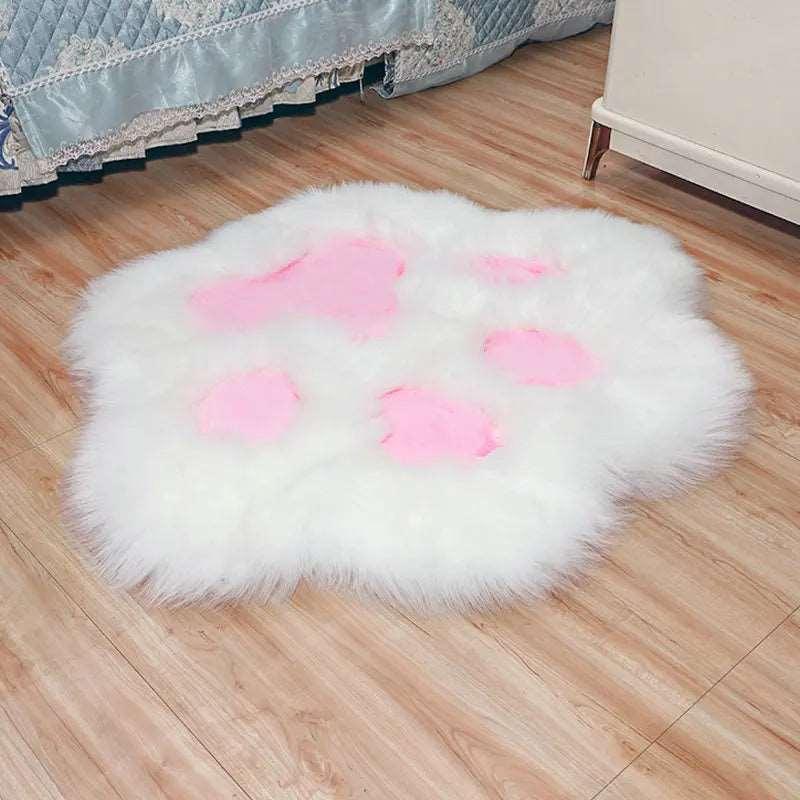 The Cat Paw Rug is a fun and stylish accent piece that complements any cat-themed room