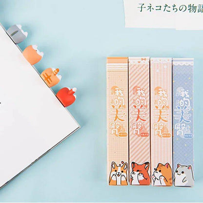 Add a playful touch to your reading routine with the fun and whimsical Cute Cat Bookmark