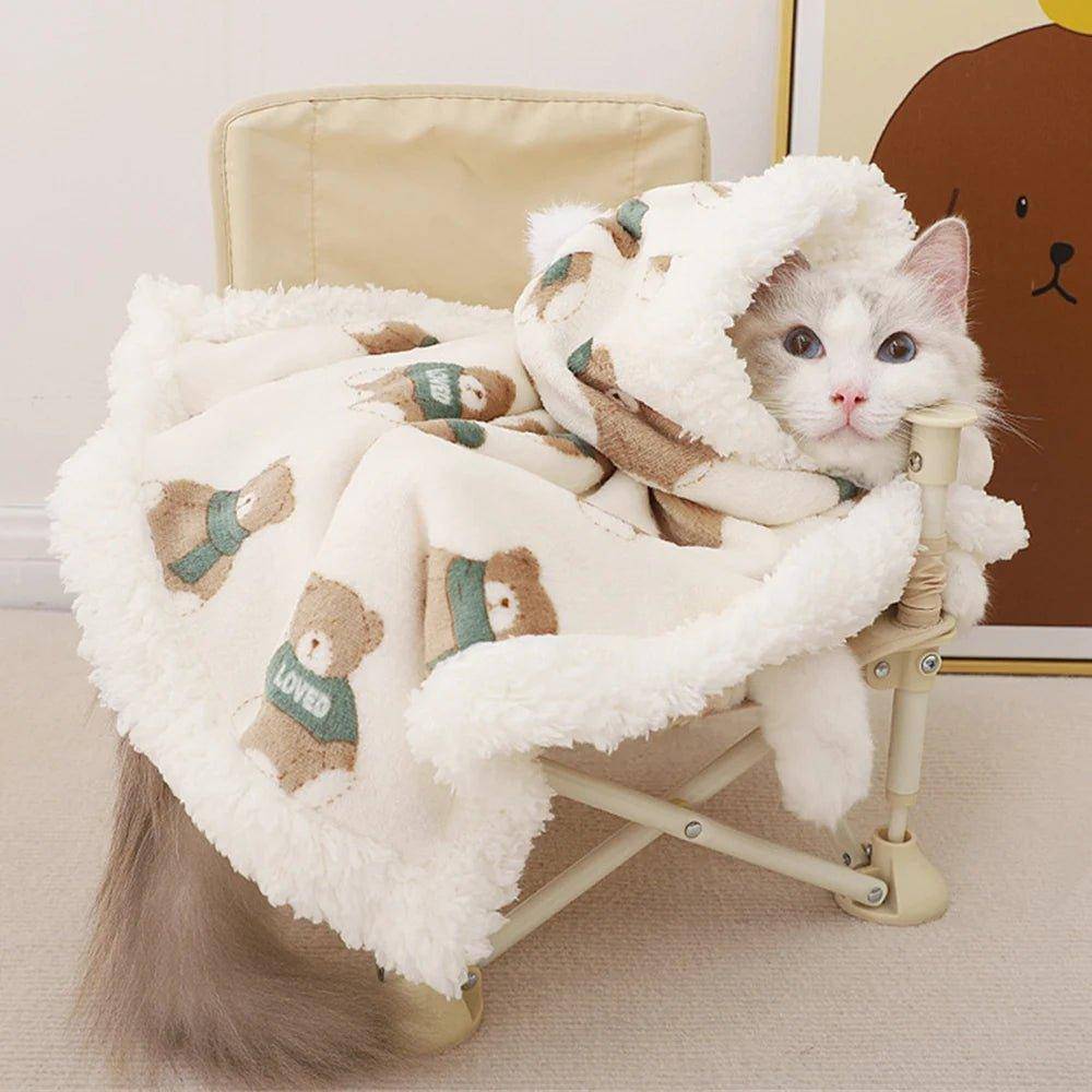 Sphynx Cat Blanket featuring a soft, plush design with an elegant Sphynx cat motif, perfect for adding warmth and charm to your space