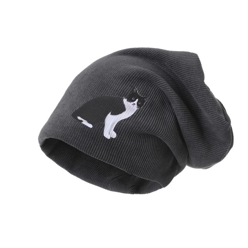 The Slouchy Cat Beanies make a fun and thoughtful gift for anyone who loves cats and playful fashion