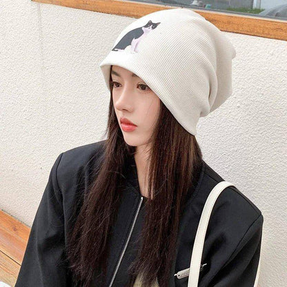 Show off your love for cats in style with the cute and cozy Slouchy Cat Beanies, ideal for everyday wear